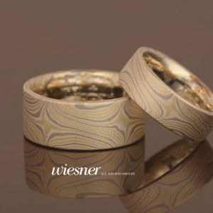 Eheringe Jabin in Mokume Gane Technik von Markus Wiesner