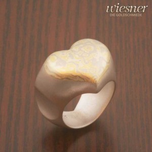 Mokume Gane Ring Kokoro in 3 Farben