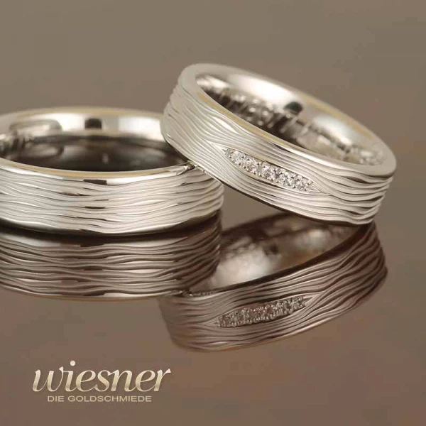 Gerstner Eheringe Weißgold 28677