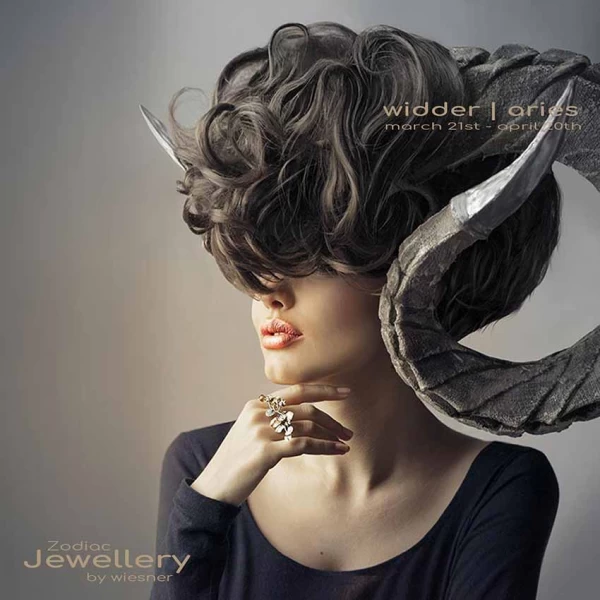 Sternzeichen Ringe mit Diamanten - Widder