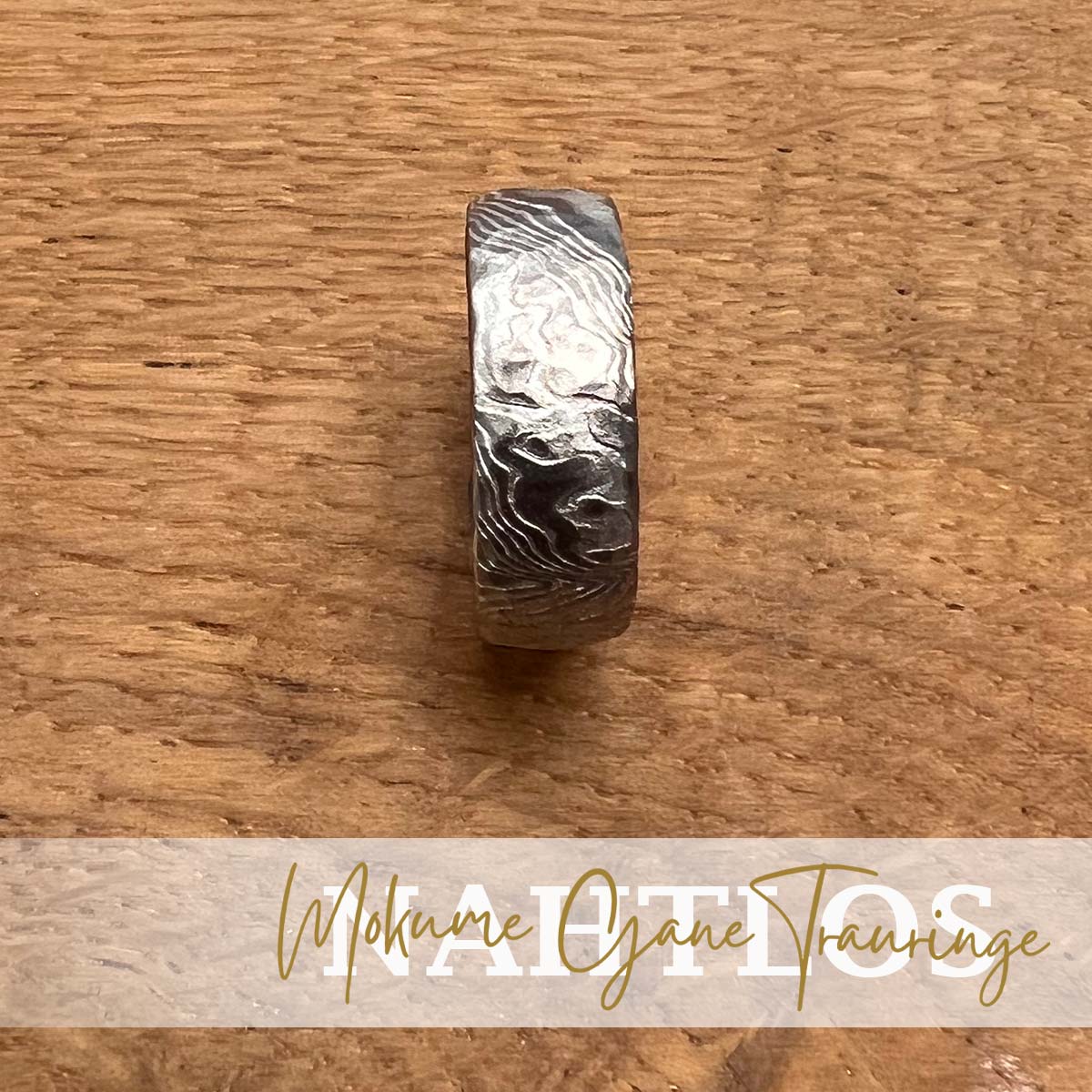 Mokume Gane Ringe im Damast Style