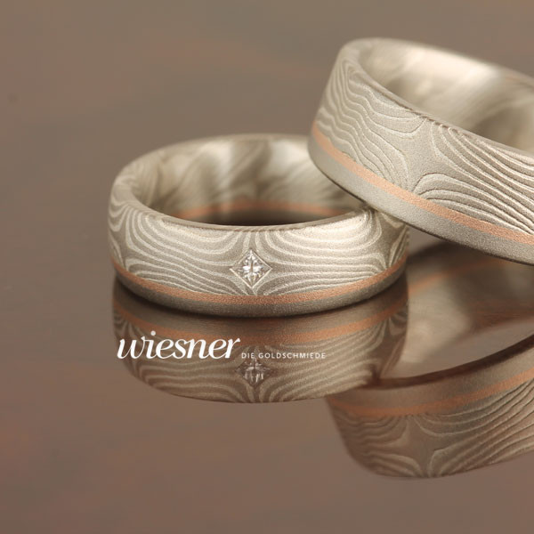 Trauringe Mokume Gane Mei Konbi 505