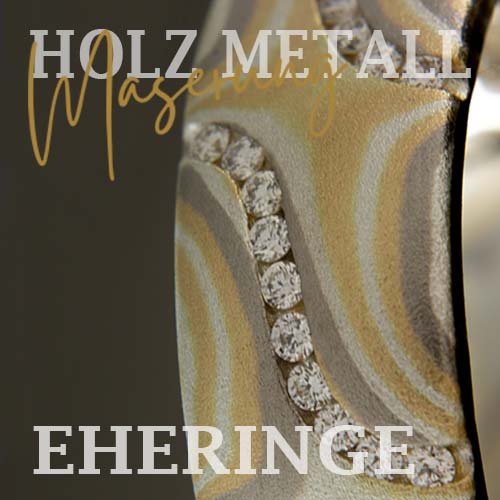 Ramon Eheringe - 3 Edelmetalle formen sich holzartig zusammen