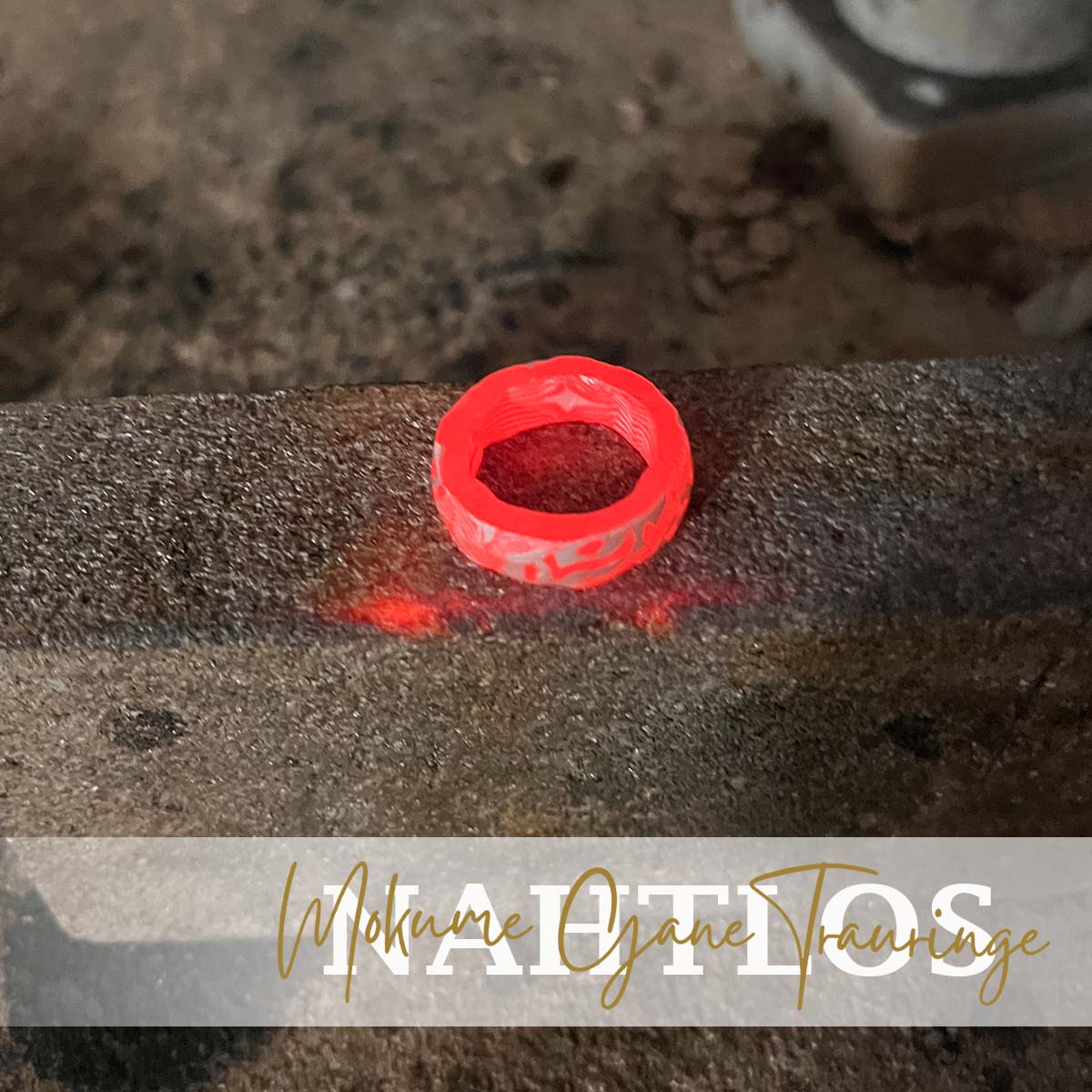 Mokume Gane Ringe im Damast Style