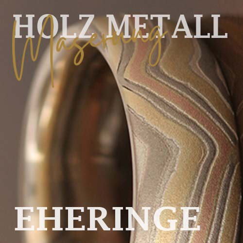 Espe Holz Eheringe aus Edelmetallen gemacht