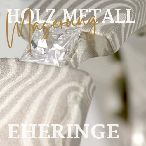 Eheringe wie aus Holz geschnitten