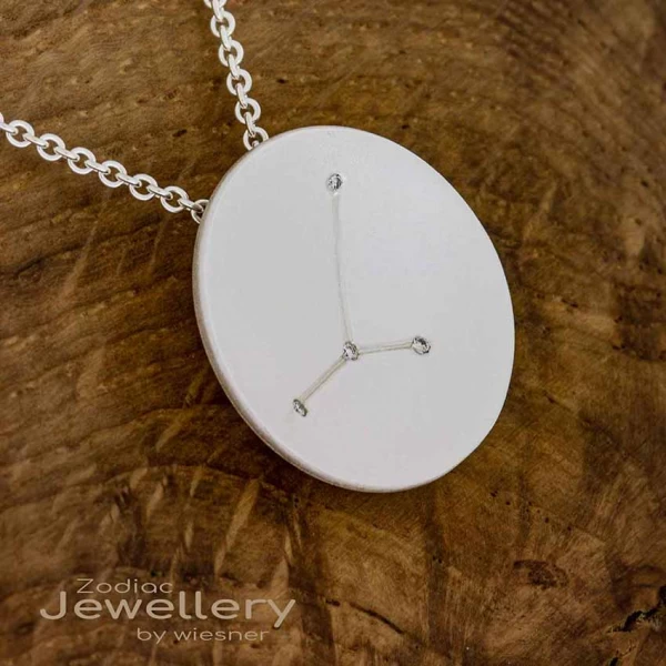 Sternzeichen Anhänger mit Diamanten - Krebs