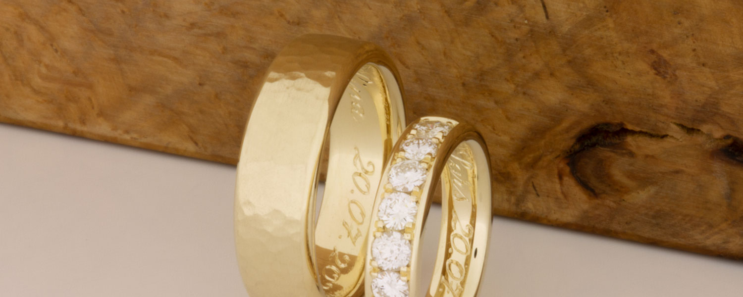 Diamanten aus altem Familienschmuck für neue Eheringe