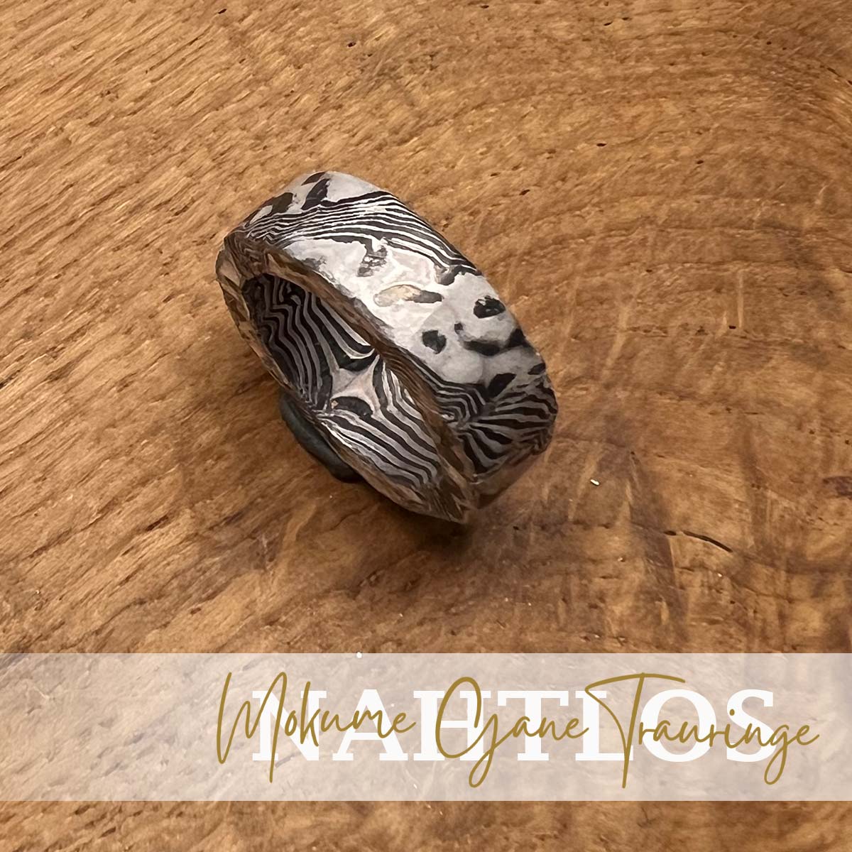 Mokume Gane Ringe im Damast Style
