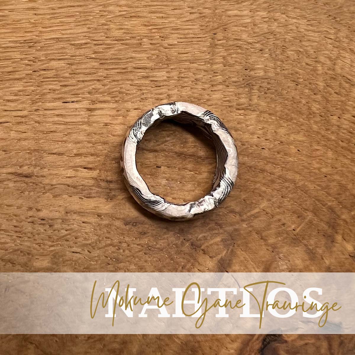 Mokume Gane Ringe im Damast Style