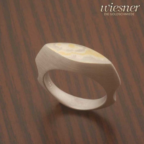 Mokume Gane Ring Funa