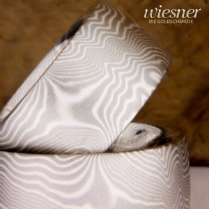 Faro Mokume Gane Rings With Stronger Curvature