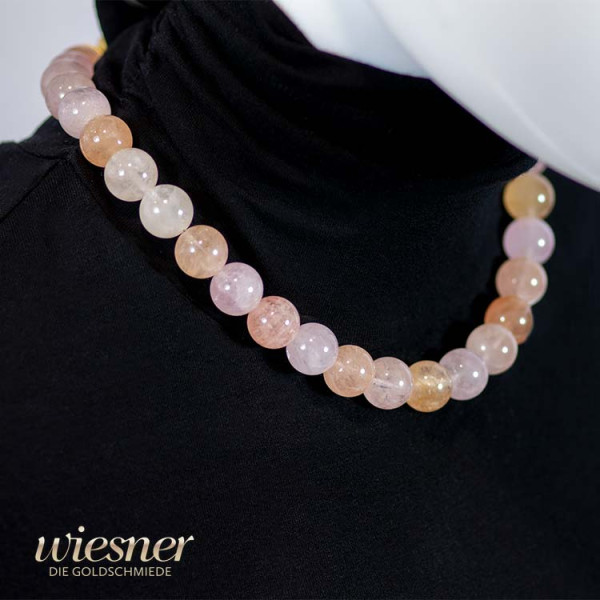 Morganite gemstone necklace - A necklace to fall in love with