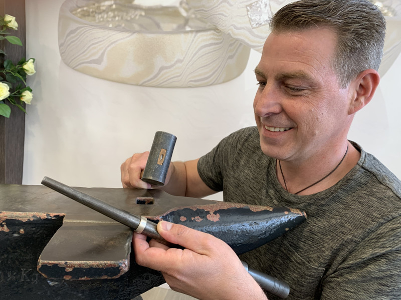 Mokume Gane Goldschmied Markus Wiesner